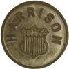 Image 1 : Benjamin Harrison Silvered Brass Campaign Stud.