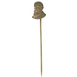 Benjamin Harrison Brass Stick Pin.