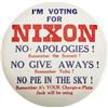 Image 1 : Very Large I'm Voting For Nixon Button