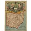 Image 2 : Beautiful Color Ohio Political Card 1888
