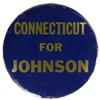 Image 1 : Very Scarce Lyndon Johnson Campaign Pin 3"