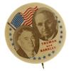 Image 1 : Truman and Barkley: 1/4" Pinback Sepia