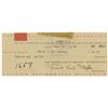 Image 1 : Frank Lloyd Wright Signed Check