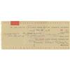 Image 1 : Signed Frank Lloyd Wright Foundation Check