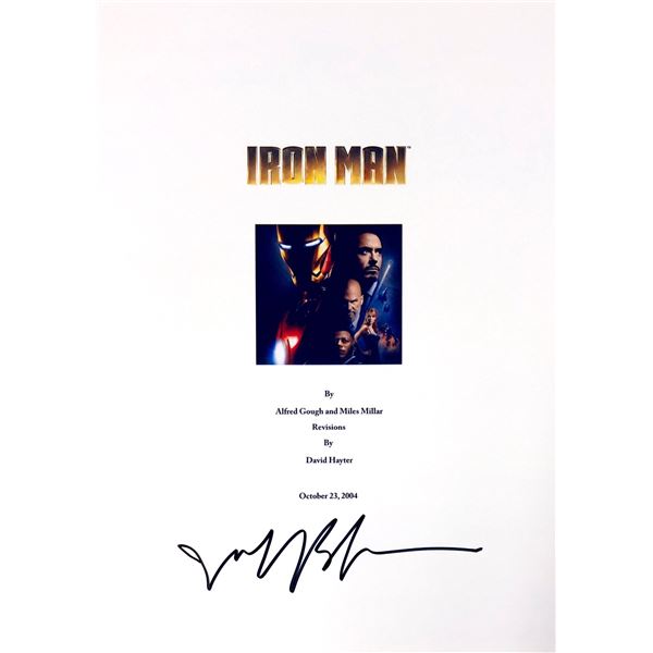 Jeff Bridges Autograph Signed Iron Man Script Cover