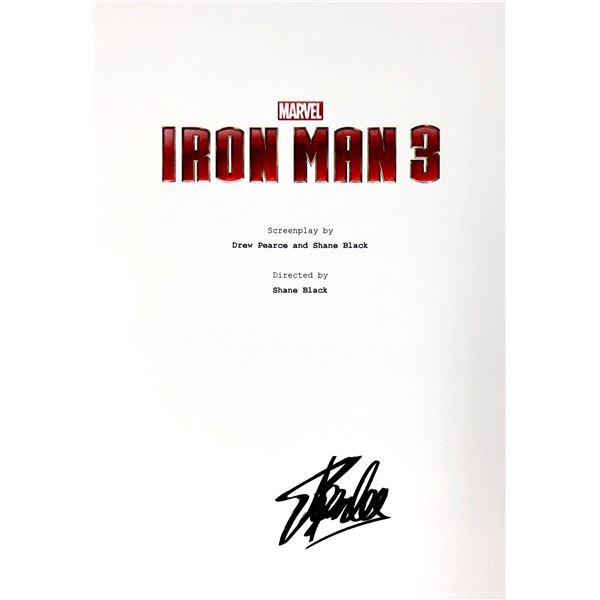 Stan Lee Autograph Signed Iron Man Script Cover