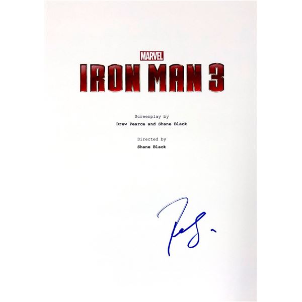 Robert Downey Jr Autograph Signed Iron Man Script Cover