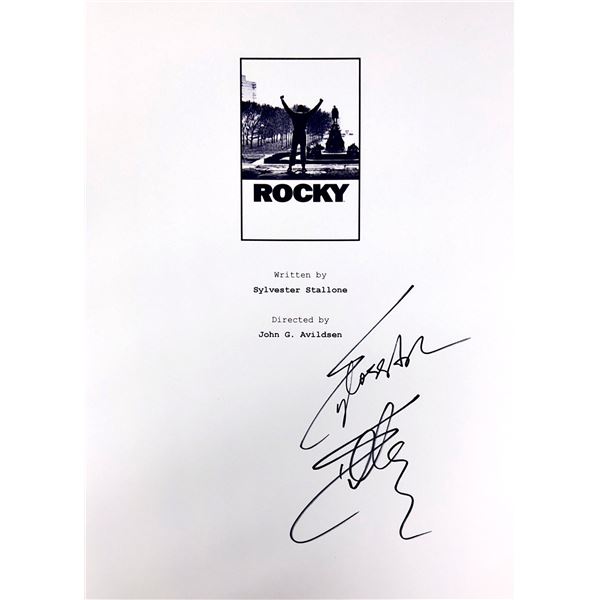 Sylvester Stallone Autograph Signed Rocky Script Cover