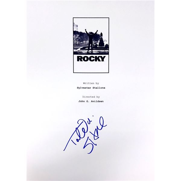 Talia Shire Autograph Signed Rocky Script Cover