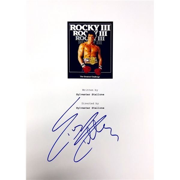 Sylvester Stallone Autograph Signed Rocky Script Cover