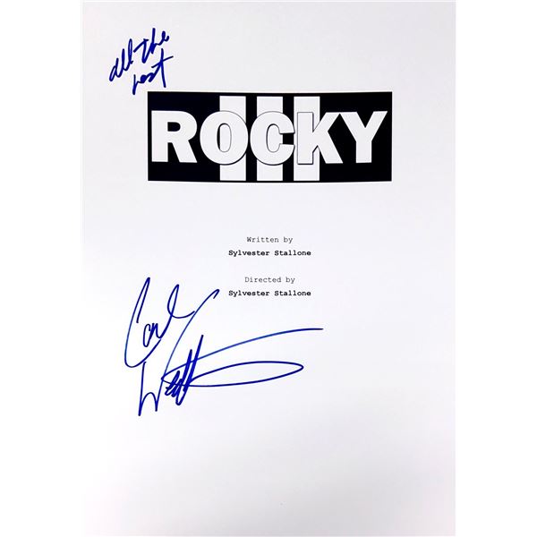 Carl Weathers Autograph Signed Rocky Script Cover