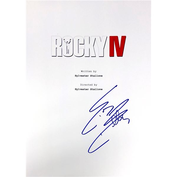 Sylvester Stallone Autograph Signed Rocky Script Cover