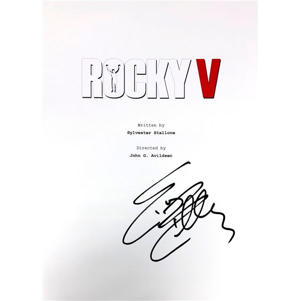 Sylvester Stallone Autograph Signed Rocky Script Cover