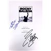 Image 1 : Talia Shire Sylvester Stallone Autograph Signed Rocky Script Cover