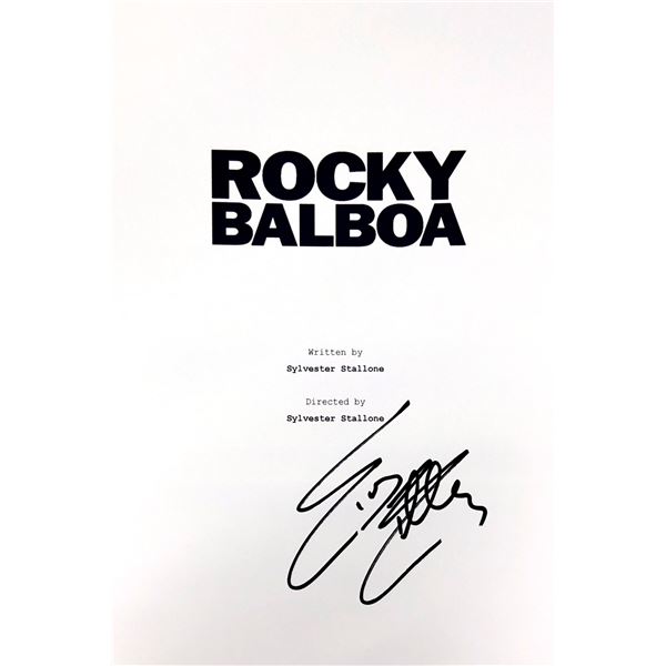 Sylvester Stallone Autograph Signed Rocky Script Cover