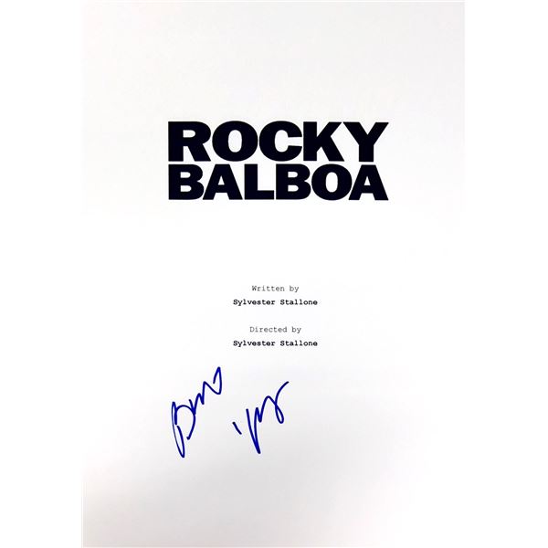Burt Young Autograph Signed Rocky Script Cover