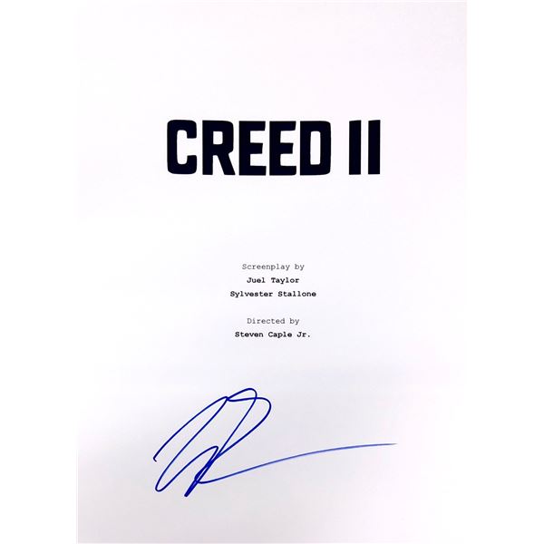 Michael B Jordan Autograph Signed Creed Script Cover