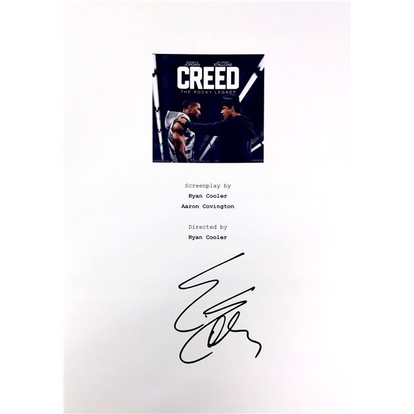 Sylvester Stallone Autograph Signed Creed Script Cover