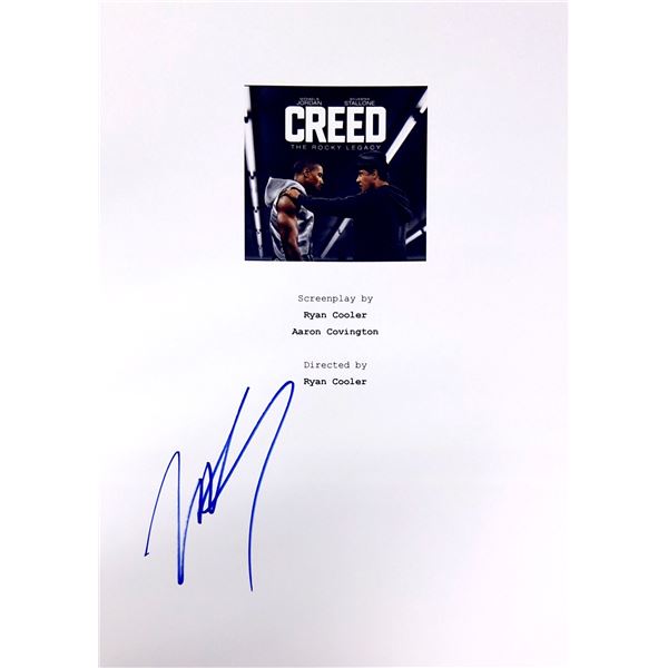 Michael B Jordan Autograph Signed Creed Script Cover