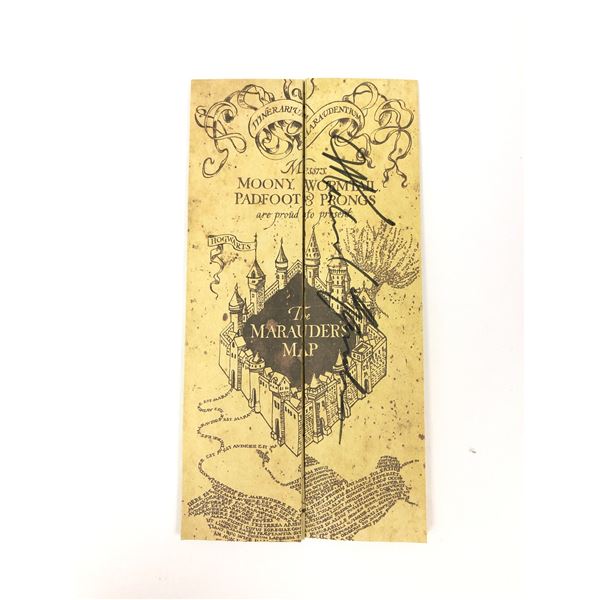 Michael Gambon Autograph Signed Harry Potter Map