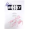 Image 1 : Talia Shire Sylvester Stallone Autograph Signed Rocky Script Cover