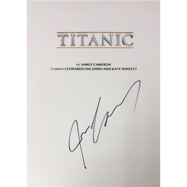 Titanic Signed Script Cover James Cameron