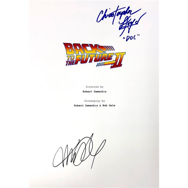 Autograph Signed Back to Future Script Cover