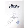Image 1 : Autograph Signed Fast and Furious Script Cover