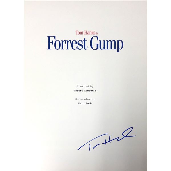 Autograph Signed Forrest Gump Script Cover