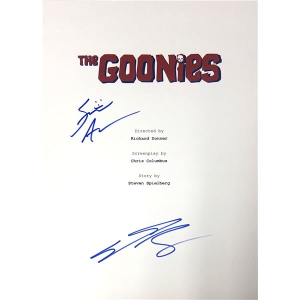 Autograph Signed Goonies Script Cover