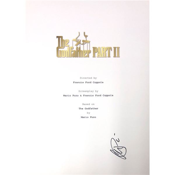 Autograph Signed Godfather Script Cover
