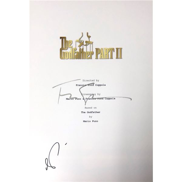 Autograph Signed Godfather Script Cover