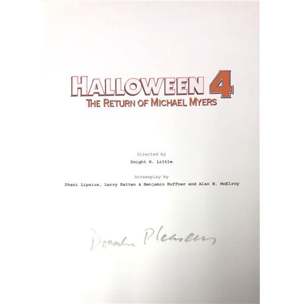 Autograph Signed Halloween Script Cover