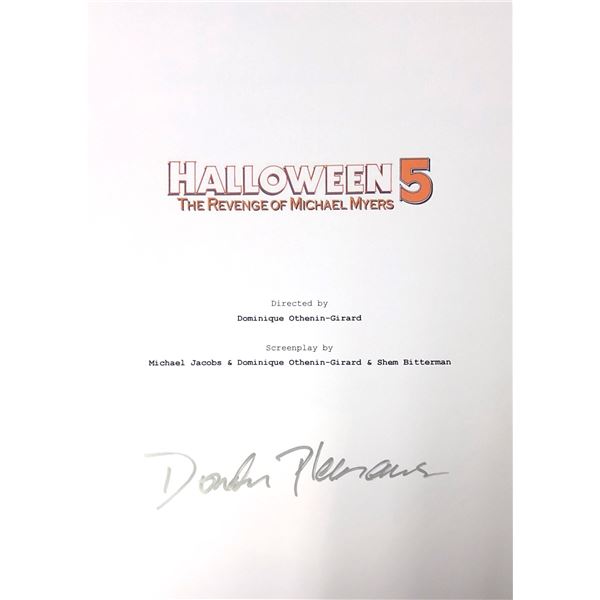 Autograph Signed Halloween Script Cover