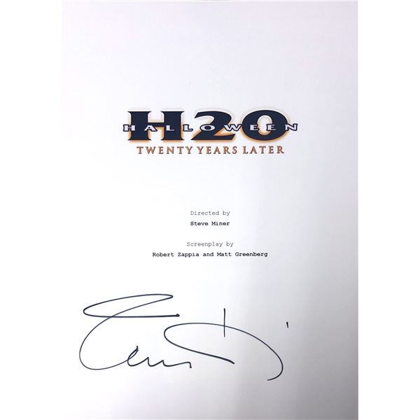 Autograph Signed Halloween Script Cover