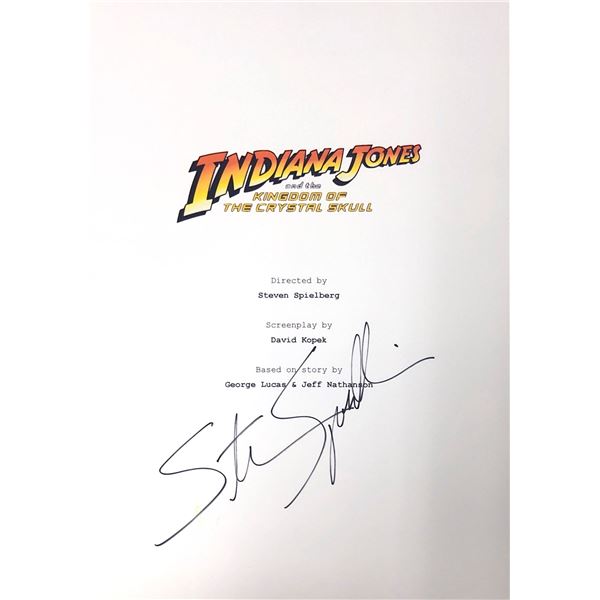 Autograph Signed Indiana Jones Script Cover