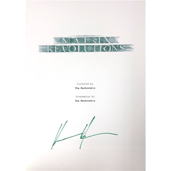 Autograph Signed Matrix Script Cover