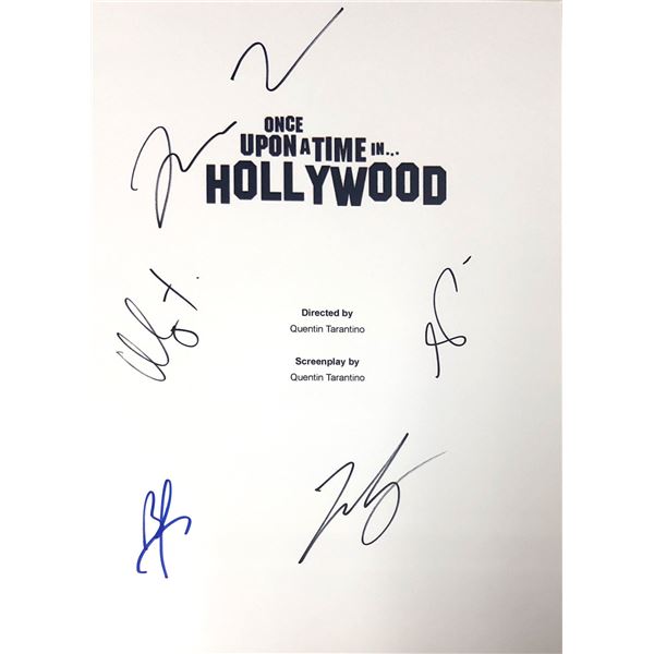 Autograph Signed Once Upon Time Hollywood Script Cover