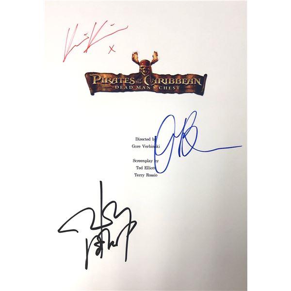 Autograph Signed Pirate of Caribbean Script Cover