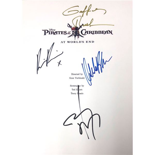 Autograph Signed Pirate of Caribbean Script Cover