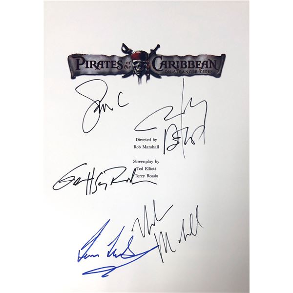 Autograph Signed Pirate of Caribbean Script Cover