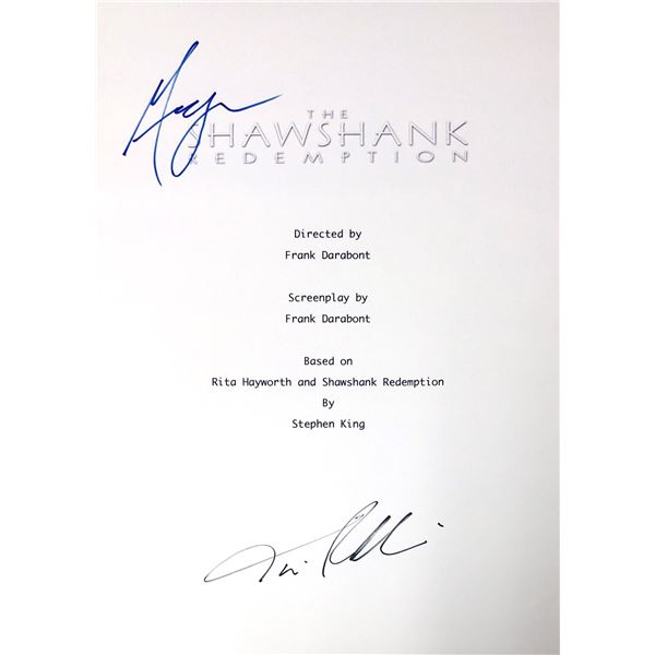 Autograph Signed Shawshank Redemption Script Cover