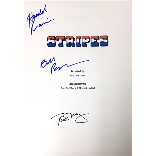Autograph Signed Stripes Script Cover