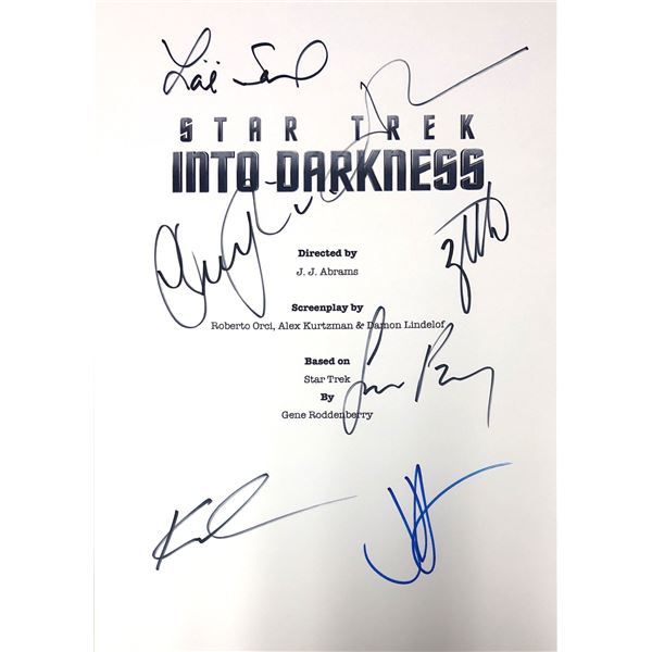 Autograph Signed Star Trek Into Darkness Script Cover