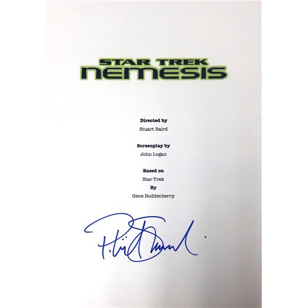 Autograph Signed Star Trek Nemesis Script Cover