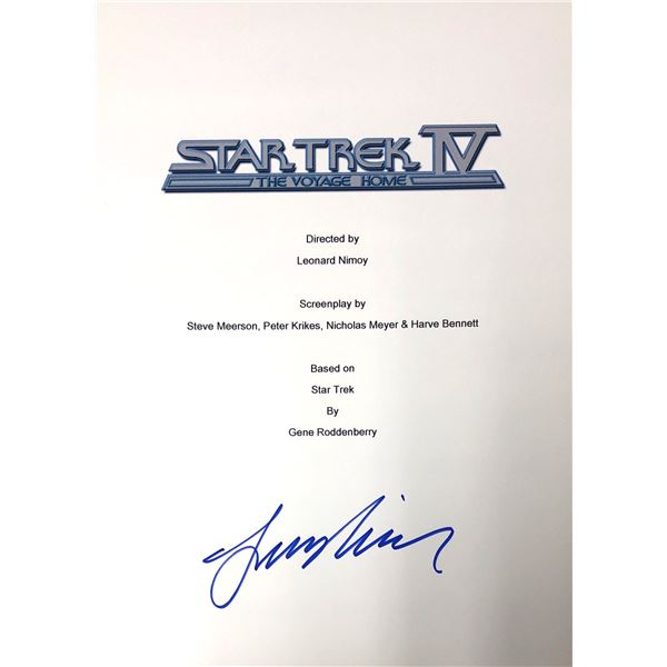 Autograph Signed Star Trek Voyage Home Script Cover
