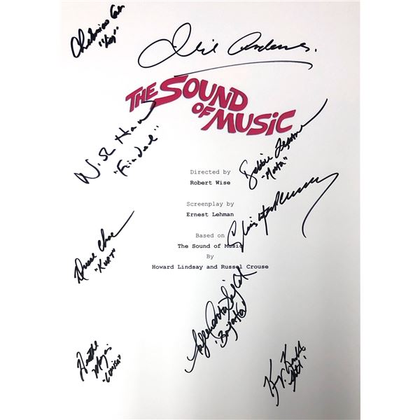 Autograph Signed Sound of Music Script Cover