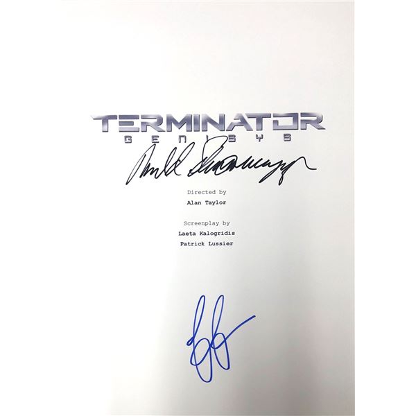Autograph Signed Terminator Genisys Script Cover