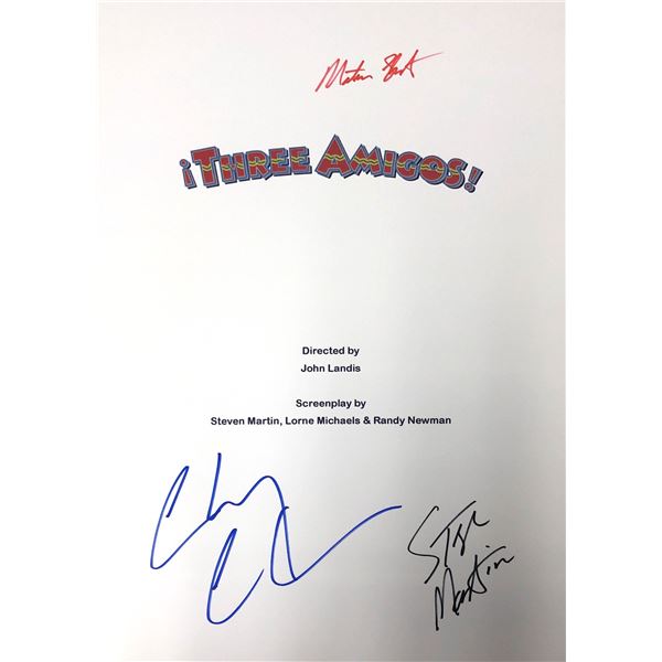 Autograph Signed 3 Amigos Script Cover