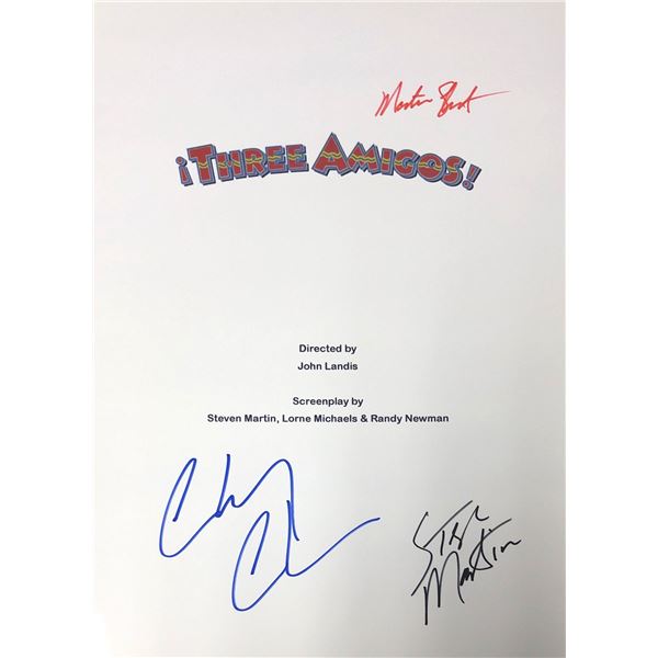 Autograph Signed 3 Amigos Script Cover